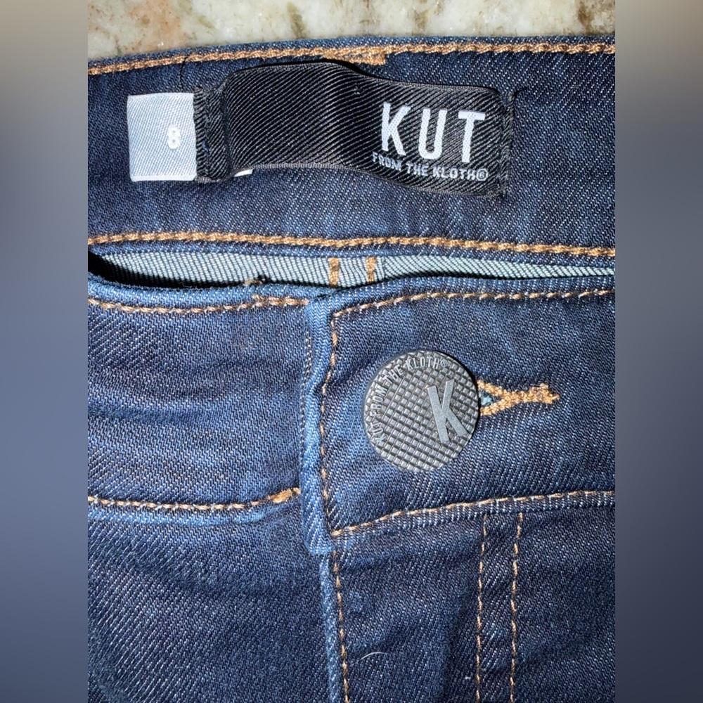 NWT!! Kut From The Kloth  CONNIE HIGH RISE SLIM FIT ANKLE RAW HEM  SIZE 8 - Picture 10 of 12